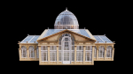 Greenhouse ornate building with glass roof