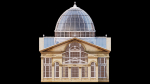 Greenhouse ornate building with glass roof