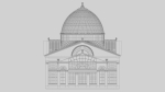Greenhouse ornate building with glass roof