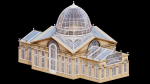 Greenhouse ornate building with glass roof