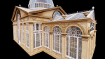Greenhouse ornate building with glass roof