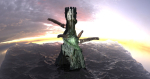 Grey scull Tower with Tower Rods