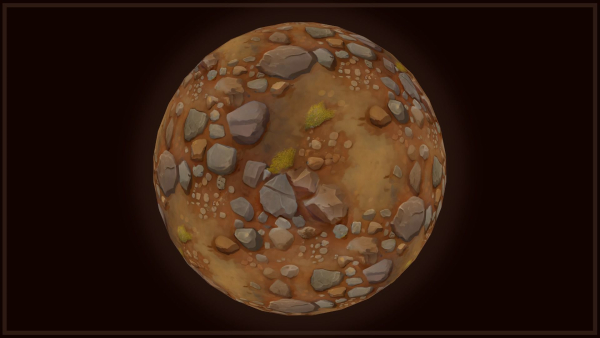 Ground - Earth and Rocks - 20 TEXTURES - Hand-painted -PACK 5---