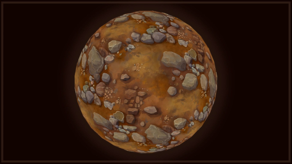 Ground - Earth and Rocks - 20 TEXTURES - Hand-painted -PACK 5---