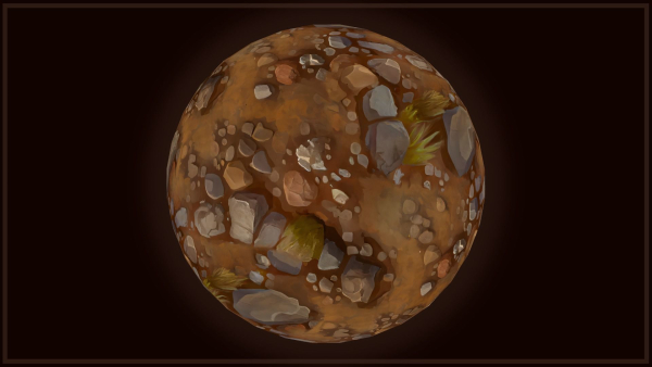 Ground - Earth and Rocks - 20 TEXTURES - Hand-painted -PACK 5---
