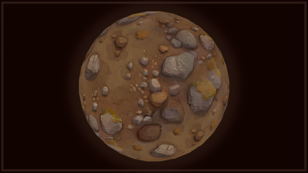 Ground - Earth and Rocks - 20 TEXTURES - Hand-painted -PACK 5---