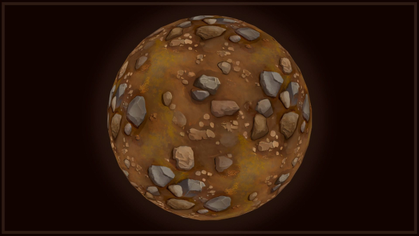Ground - Earth and Rocks - 20 TEXTURES - Hand-painted -PACK 5---