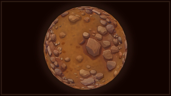 Ground - Earth and Rocks - 20 TEXTURES - Hand-painted -PACK 5---