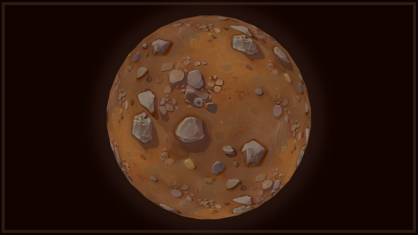 Ground - Earth and Rocks - 20 TEXTURES - Hand-painted -PACK 5---