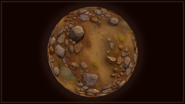 Ground - Earth and Rocks - 20 TEXTURES - Hand-painted -PACK 5---