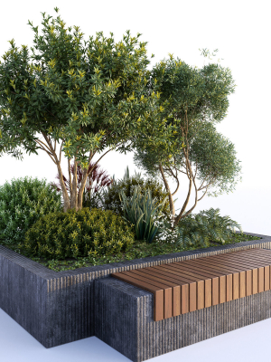 Group Plants with resting area