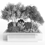 Group Plants with resting area