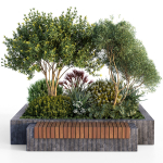 Group Plants with resting area