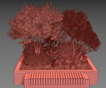 Group Plants with resting area
