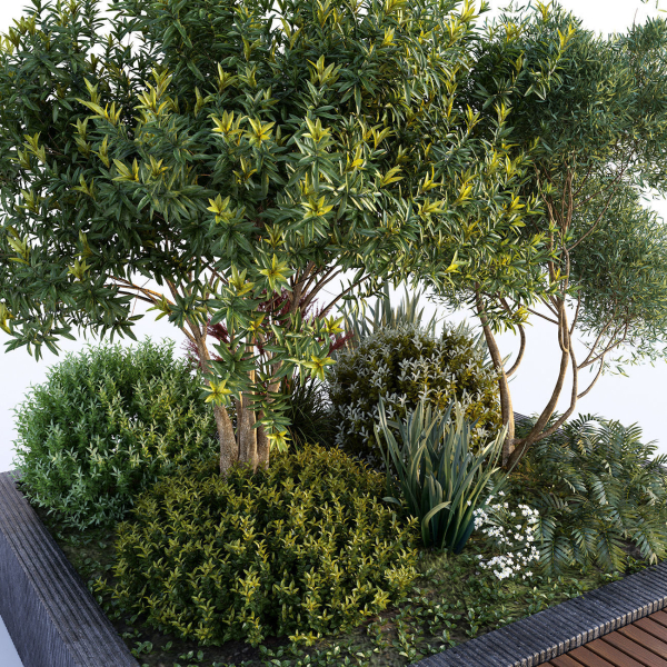 Group Plants with resting area