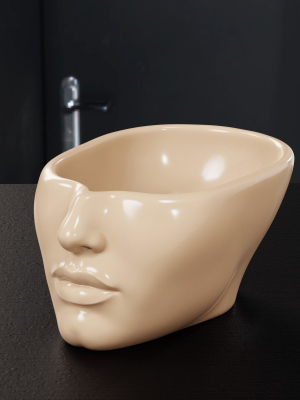 Half face Plant Pot with drainage
