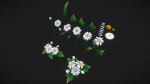 Handpainted Stylized Daisies