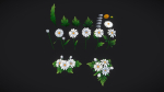 Handpainted Stylized Daisies