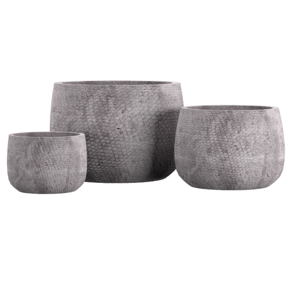 Handspun Linen Planter in Antico Terracotta