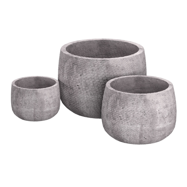 Handspun Linen Planter in Antico Terracotta