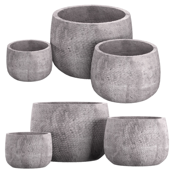 Handspun Linen Planter in Antico Terracotta