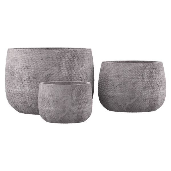 Handspun Linen Planter in Antico Terracotta