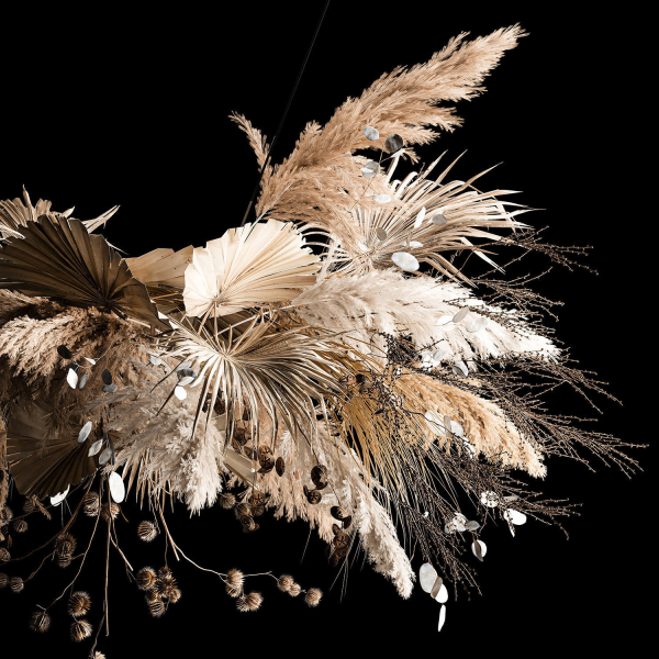 Hanging Bouquet Of Dry Reeds For Decoration 270