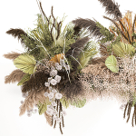 Hanging decor of their dried pampas grass 232