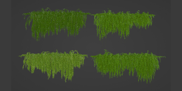 Hanging wall creeper plants collection vol 159-Blender