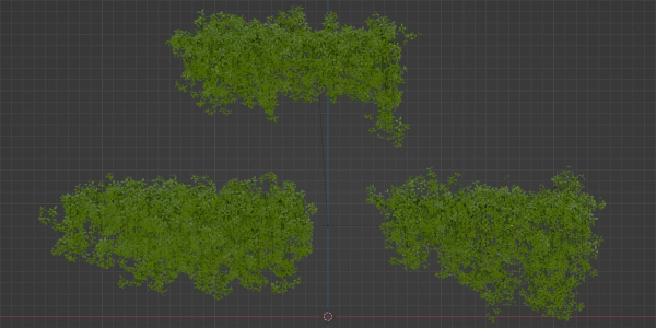 Hanging wall creeper plants collection vol 190-Blender