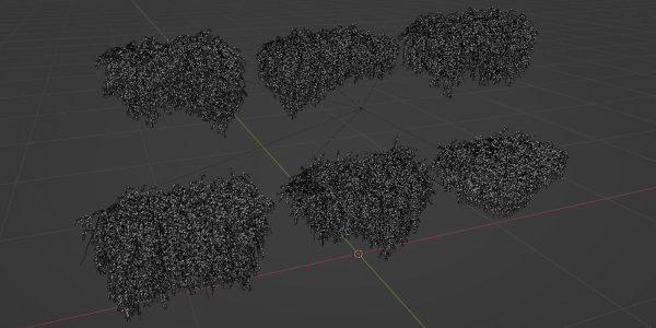 Hanging Wall Creeper Plants collection vol 225-Blender