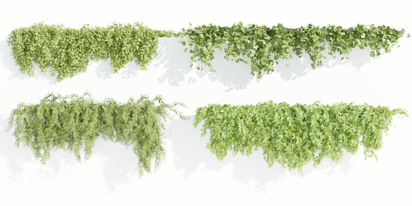 Hanging wall plants collection vol 90-Blender