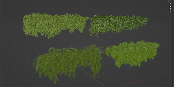 Hanging wall plants collection vol 90-Blender