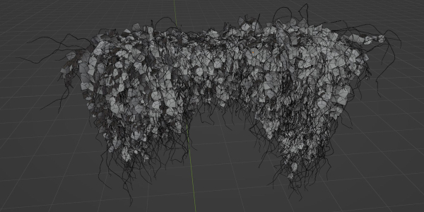 Hanging wall plants vol 91-Blender