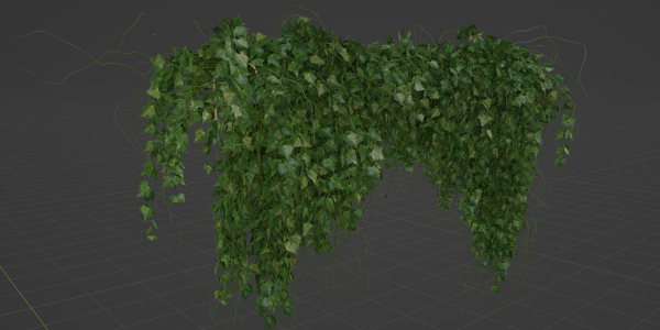 Hanging wall plants vol 91-Blender