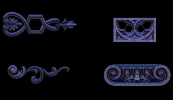 High quality 3d ornaments superpack 80