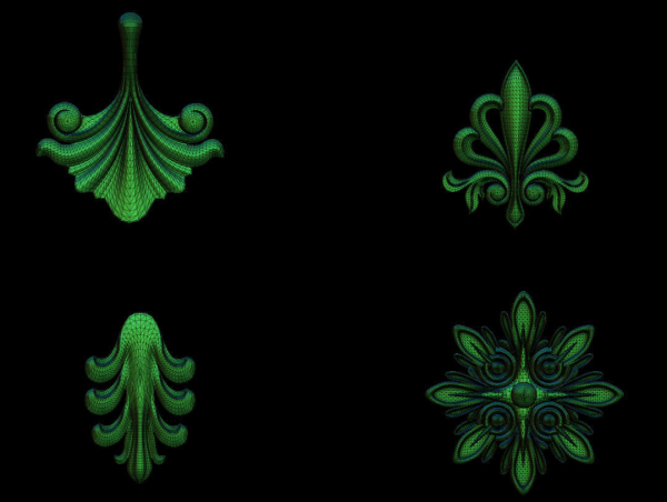 High quality 3d ornaments superpack 80