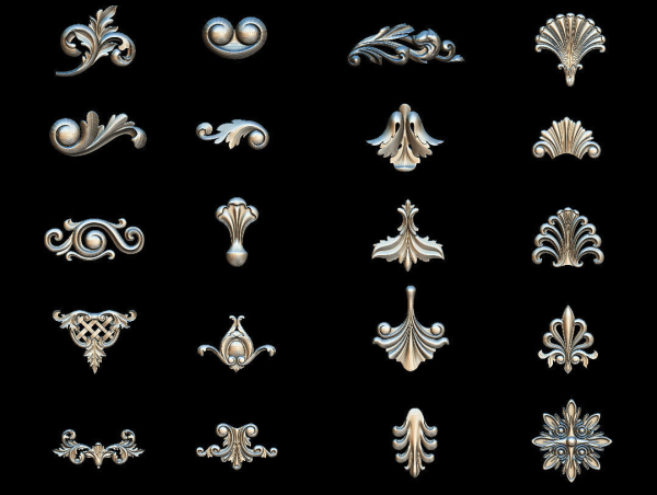 High quality 3d ornaments superpack 80
