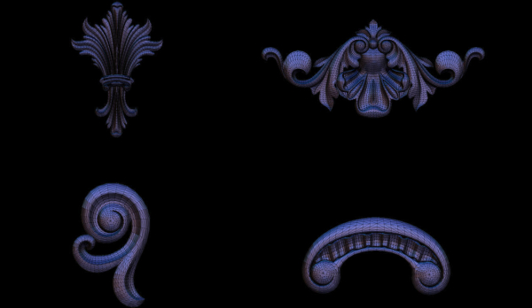 High quality 3d ornaments superpack 80