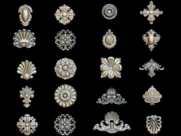 High quality 3d ornaments superpack 80