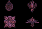 High quality 3d ornaments superpack 80