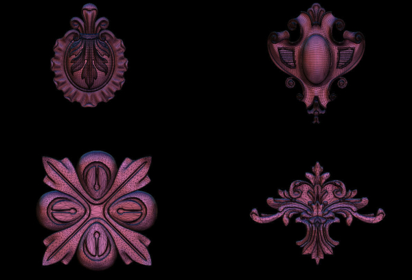 High quality 3d ornaments superpack 80