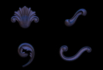 High quality 3d ornaments superpack 80