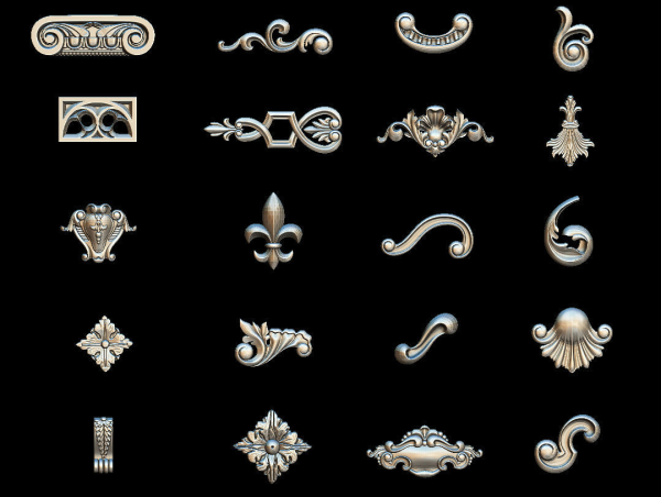 High quality 3d ornaments superpack 80
