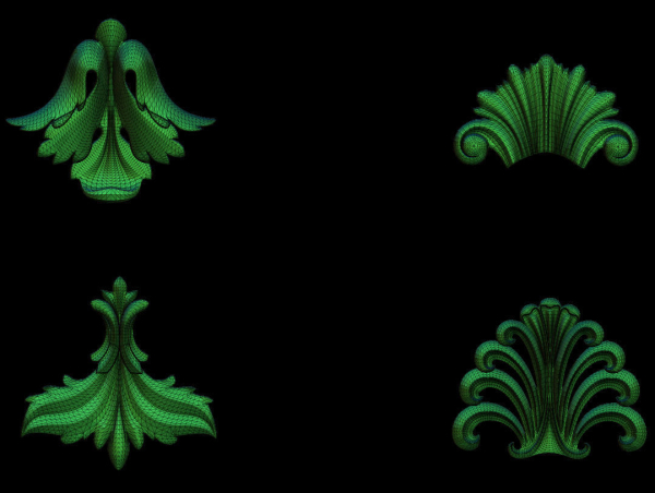 High quality 3d ornaments superpack 80