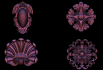 High quality 3d ornaments superpack 80