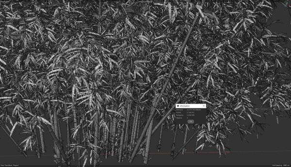 High Quality Bamboo Bush 01
