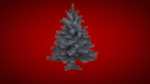 Highly detailed model of the Christmas tree
