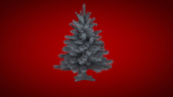 Highly detailed model of the Christmas tree