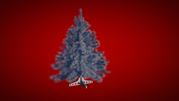 Highly detailed model of the Christmas tree
